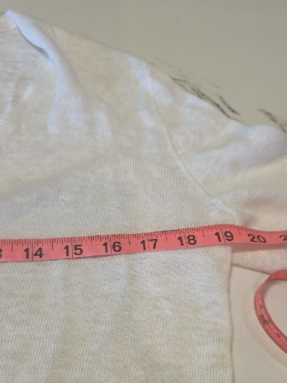 Eileen Fisher White V-Neck Button Front Cardigan Small 100% Linen - Picture 6 of 6